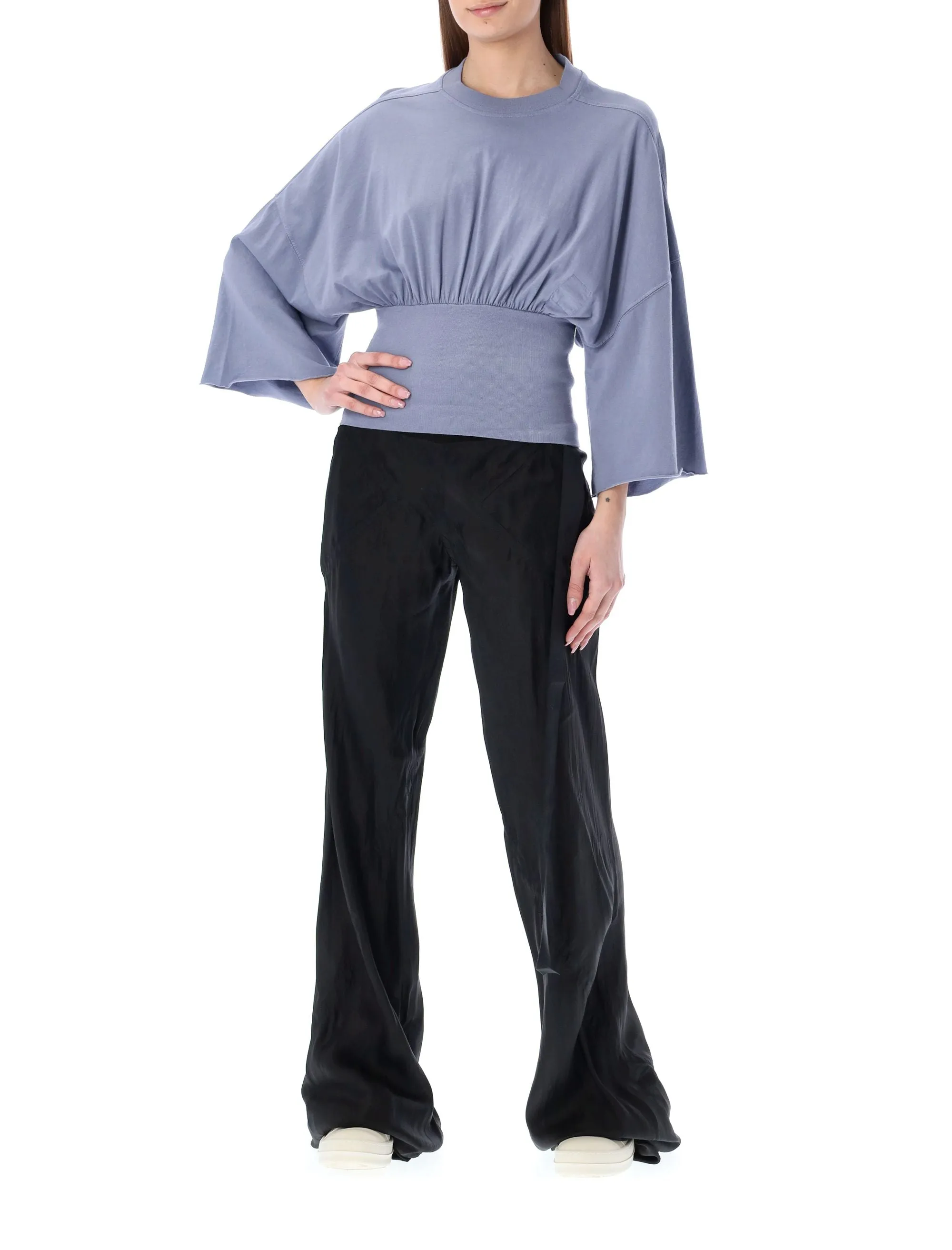 Rick Owens DRKSHDW Runched Cropped Tommy T-Shirt