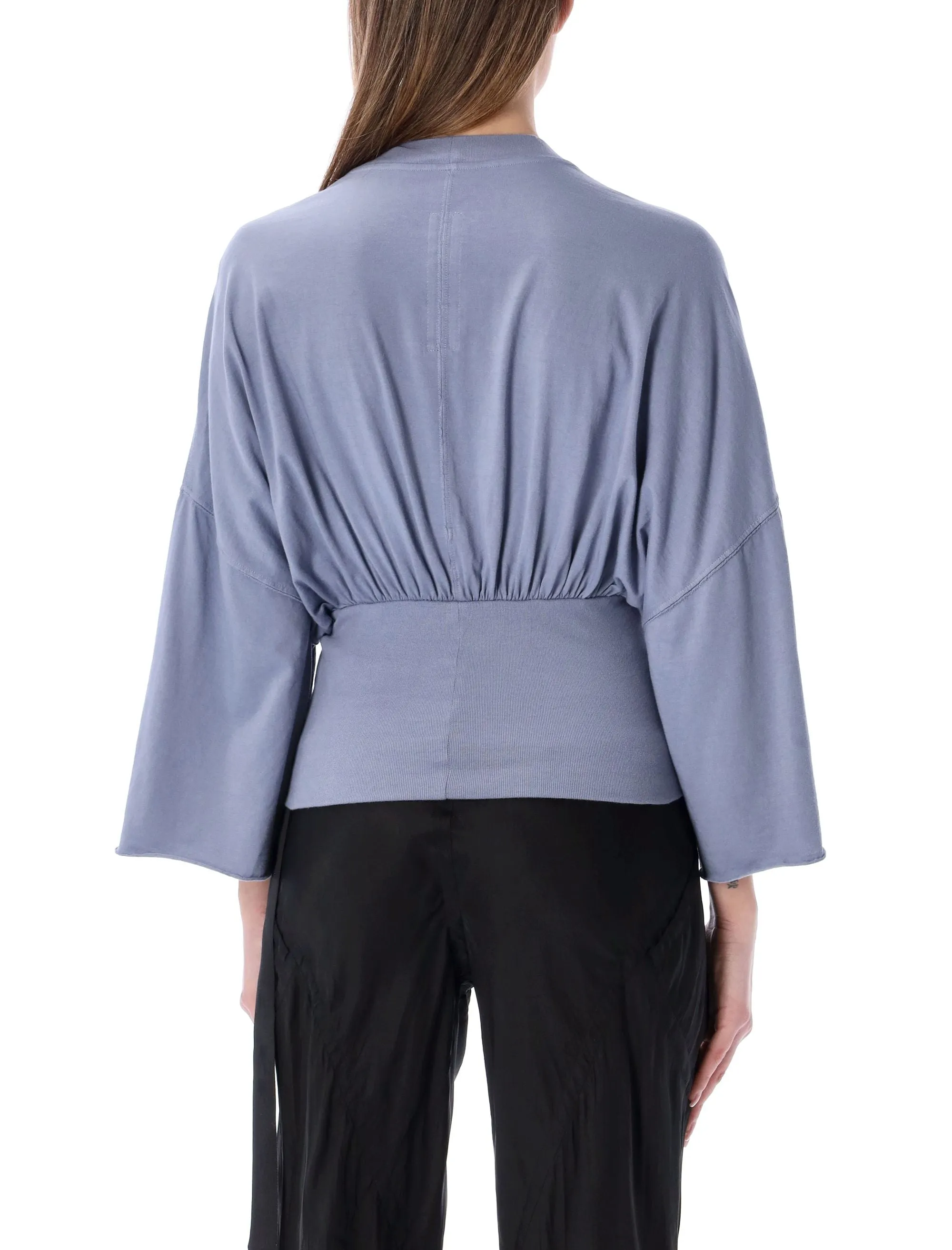 Rick Owens DRKSHDW Runched Cropped Tommy T-Shirt