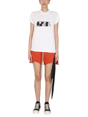 Rick Owens DRKSHDW Strap Detailed Crewneck T-Shirt