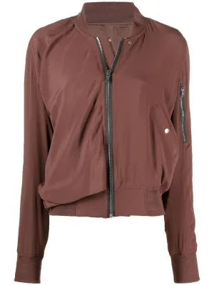 Rick Owens High-Neck Zipped Bomber Jacket