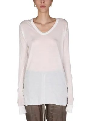 Rick Owens Semi-Sheer Long-Sleeved T-Shirt