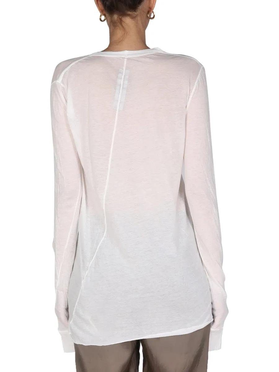 Rick Owens Semi-Sheer Long-Sleeved T-Shirt