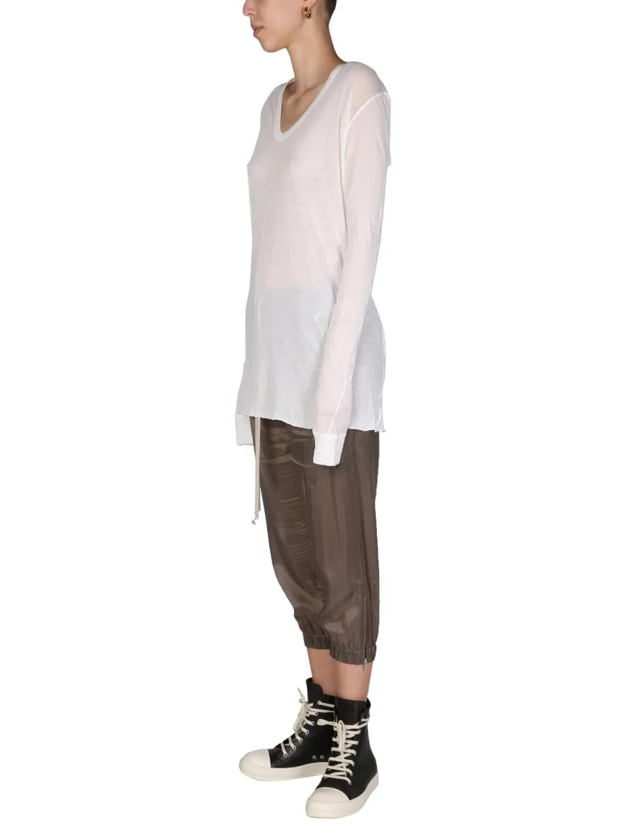 Rick Owens Semi-Sheer Long-Sleeved T-Shirt