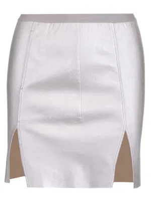 Rick Owens Slit Detailed Mini Skirt