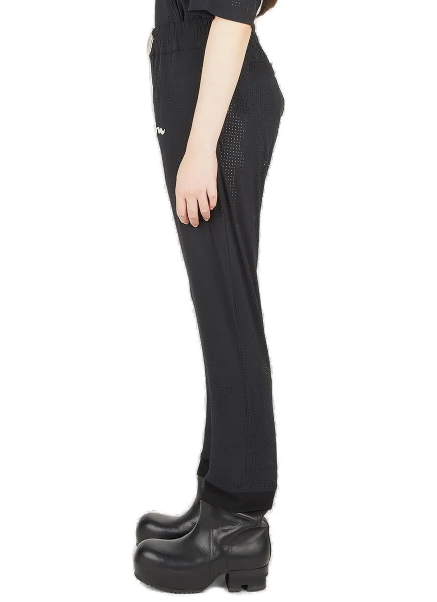 Rick Owens X Champion Logo Embroidered Track Pants