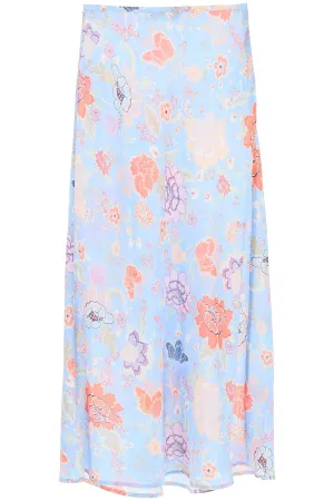 Rixo Kelly Floral Printed Midi Skirt