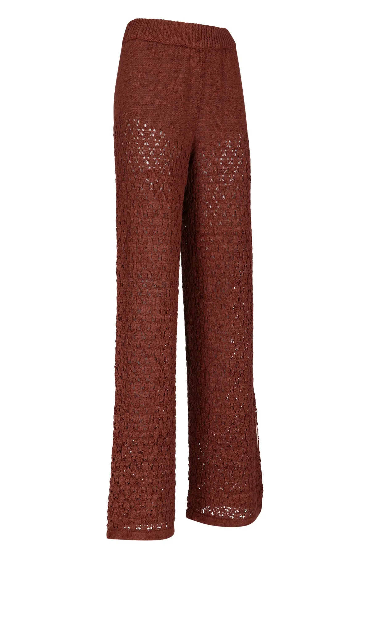 ROTATE Calla Knitted Wide Leg Trousers