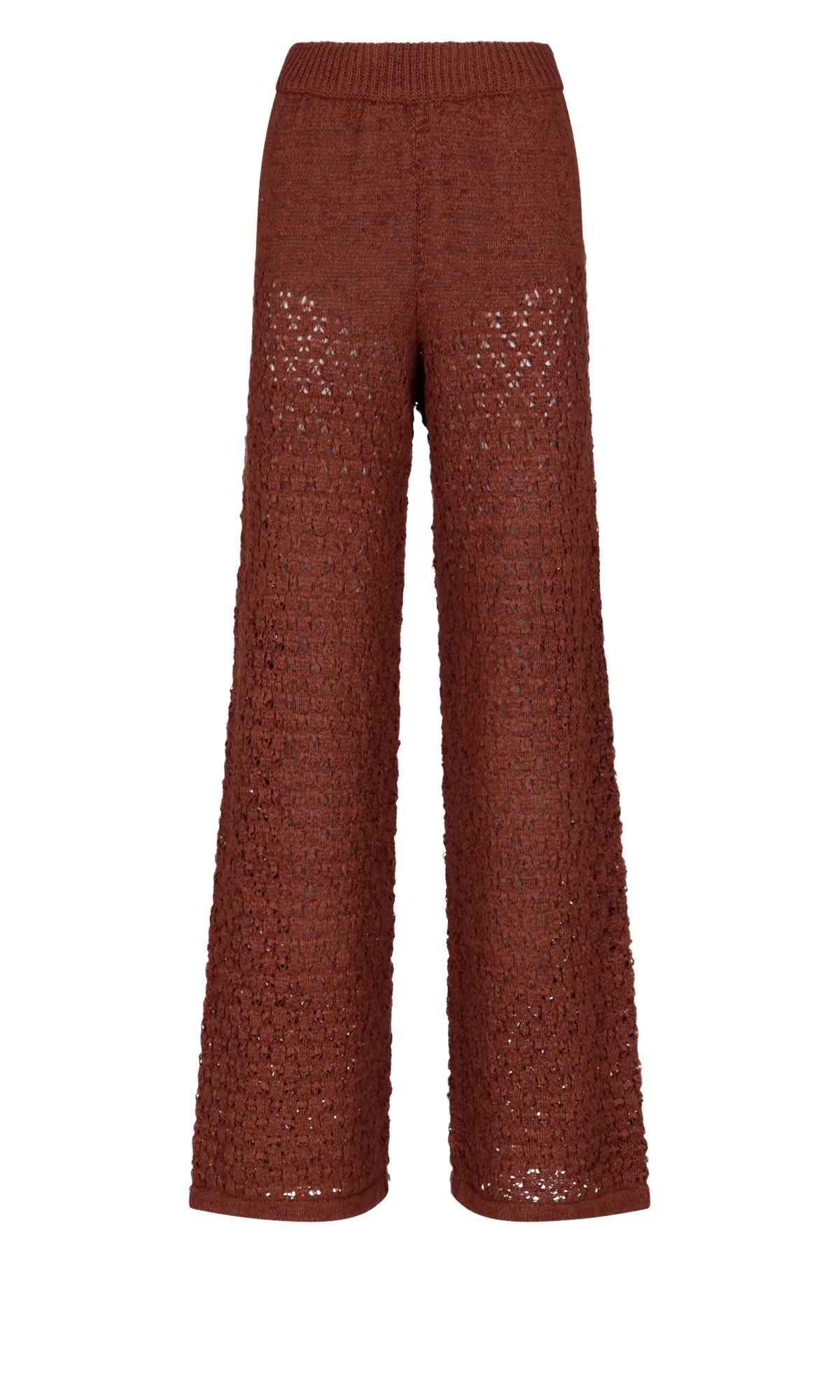 ROTATE Calla Knitted Wide Leg Trousers