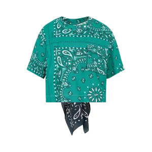 Sacai Bandana Printed Crewneck T-Shirt