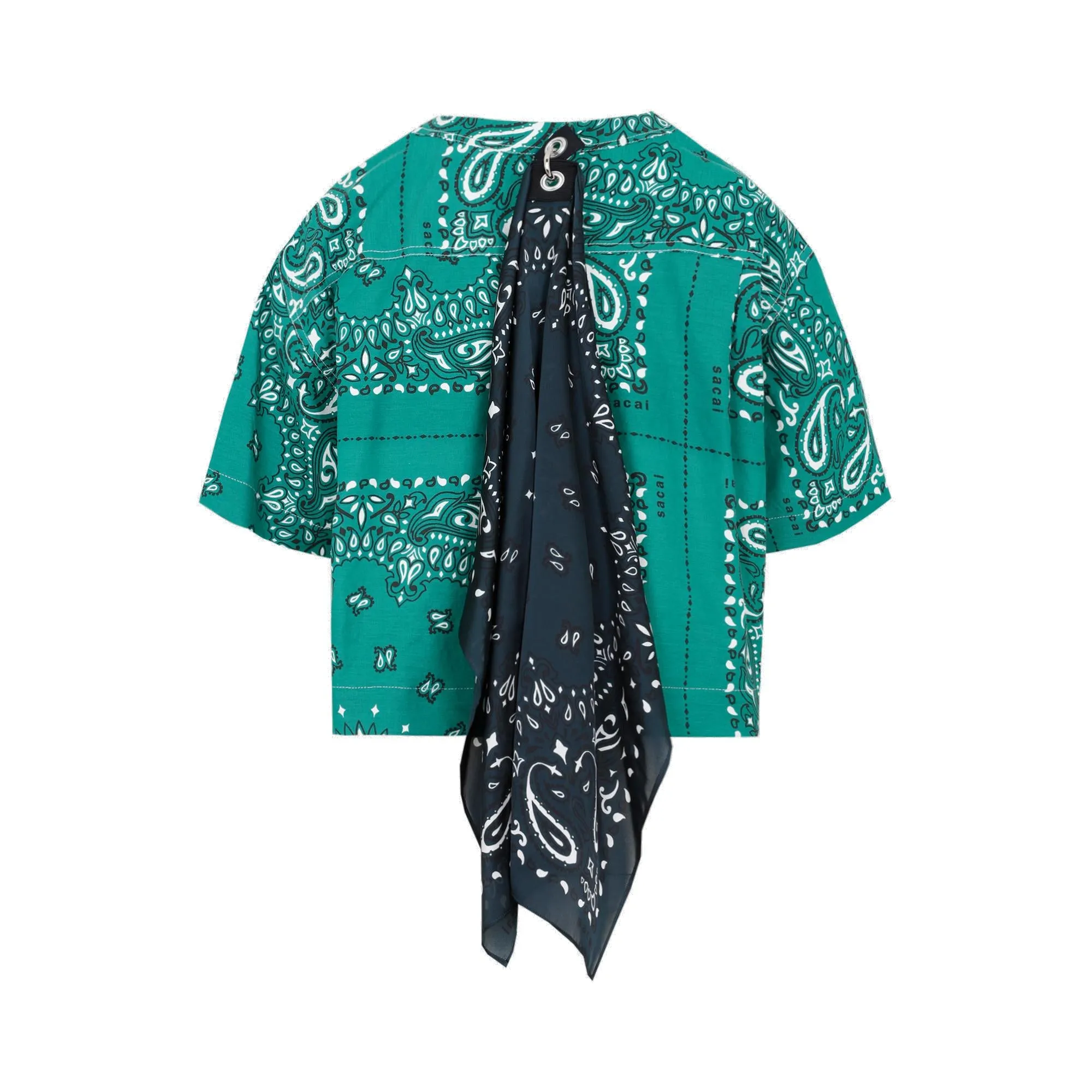 Sacai Bandana Printed Crewneck T-Shirt