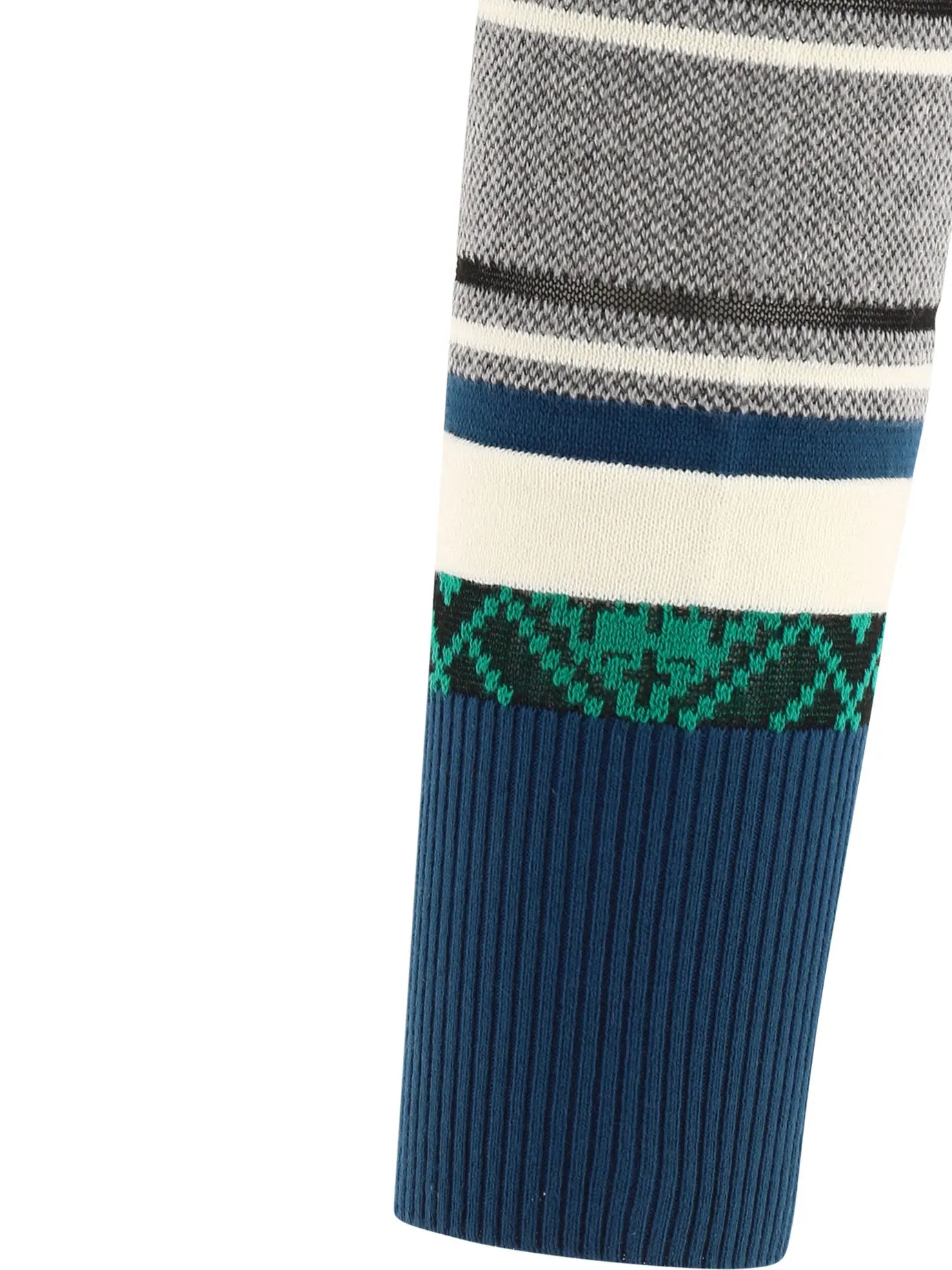 Sacai Jacquard Asymmetric Knit Jumper