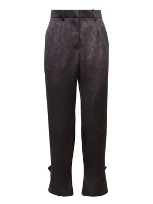 Sacai Leopard Printed Satin Pants