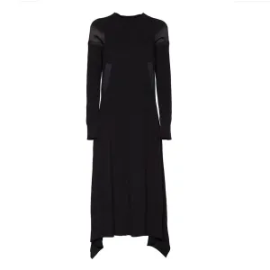 Sacai Panelled Knit Midi Dress