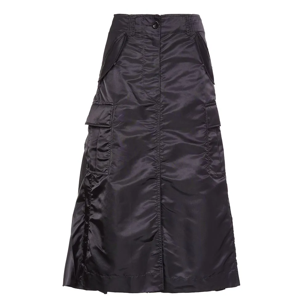 Sacai Pleat Detailed Midi Skirt
