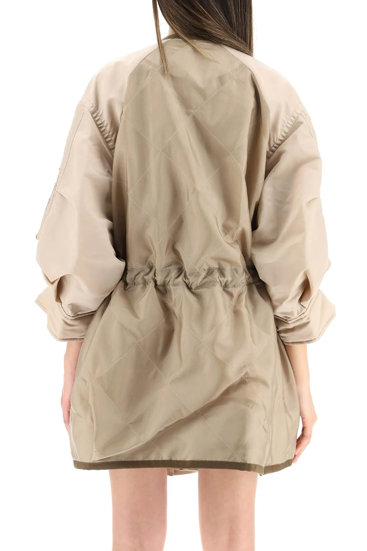 Sacai Zip Embellished Oversized Jacket