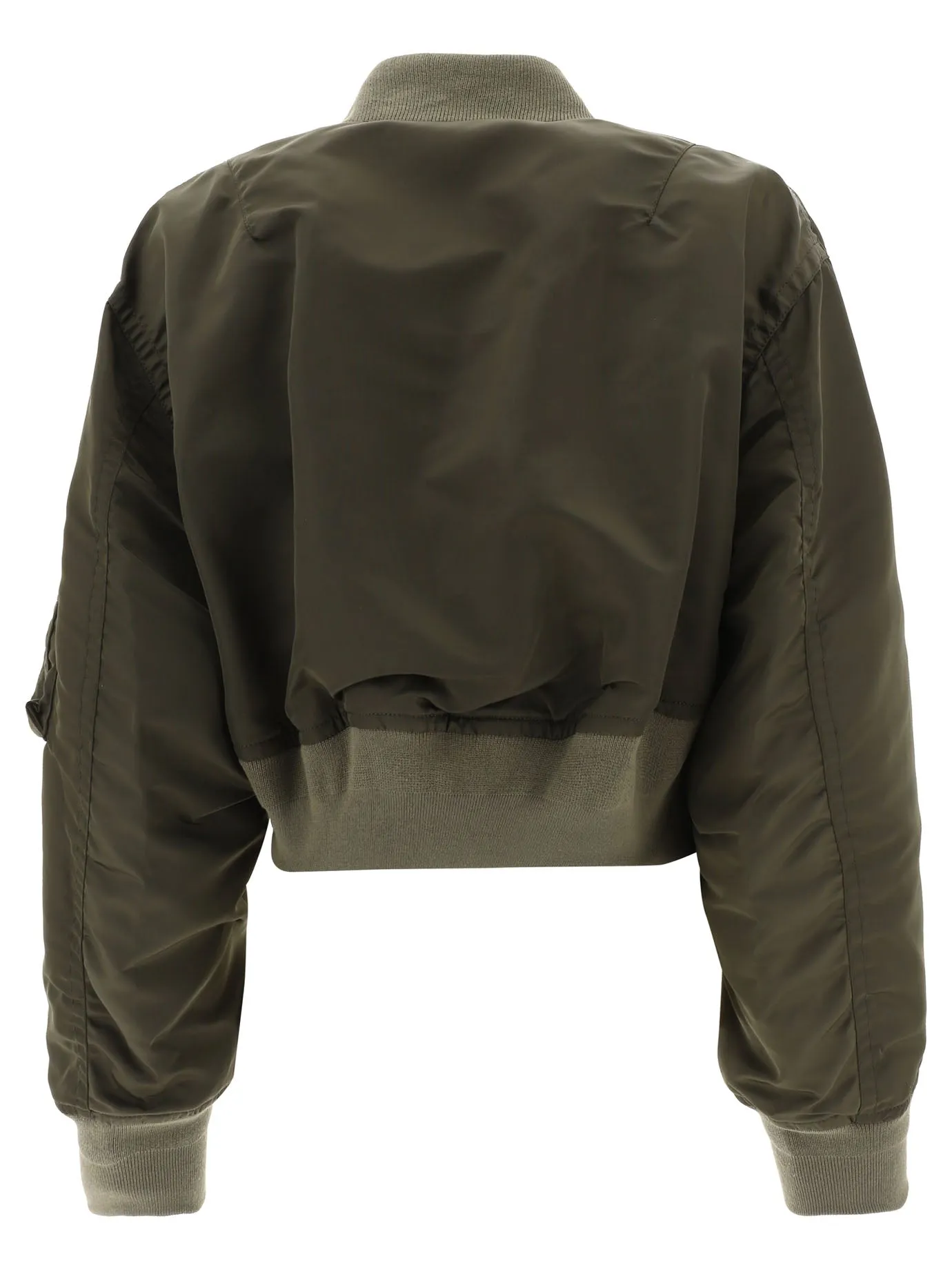 Sacai Zip-Up Cropped Bomber Jacket