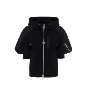Sacai Zip-Up Straight Hem Hoodie