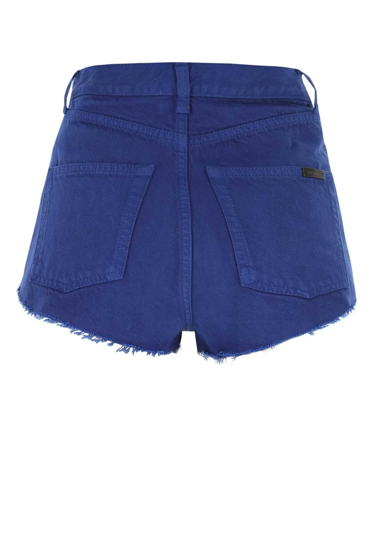 Saint Laurent Button Detailed High Waist Shorts