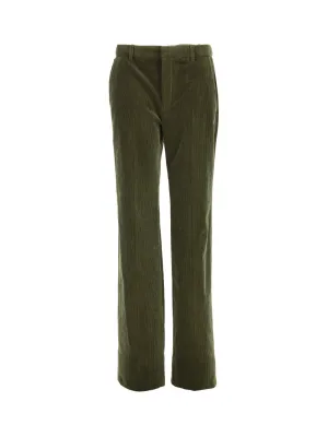 Saint Laurent Button Detailed Straight Leg Trousers