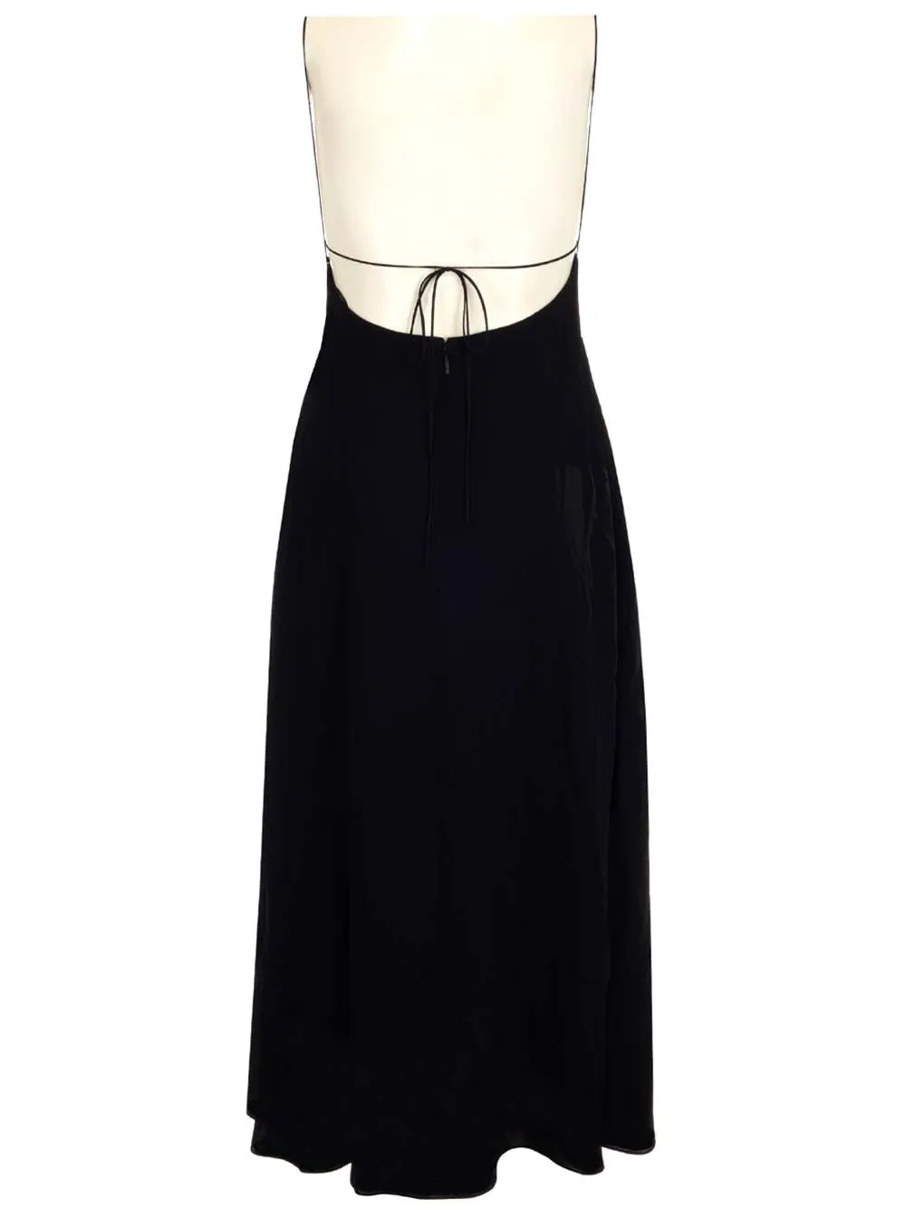 Saint Laurent Cut-Out Detailed Open Back Dress