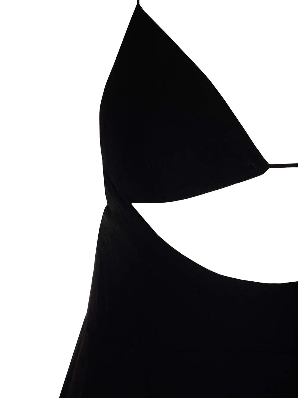 Saint Laurent Cut-Out Detailed Open Back Dress