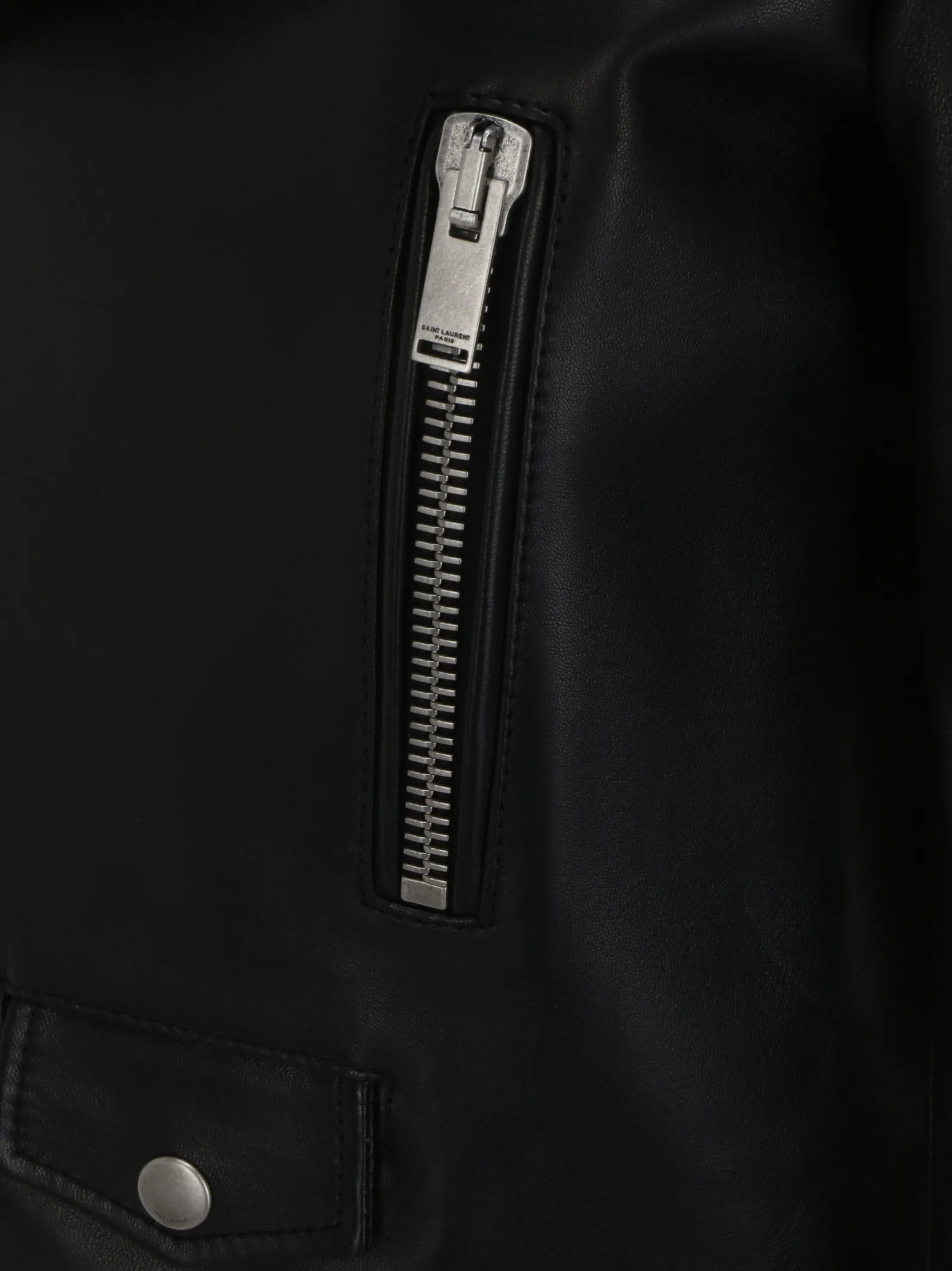 Saint Laurent Double-Breasted Biker Jacket