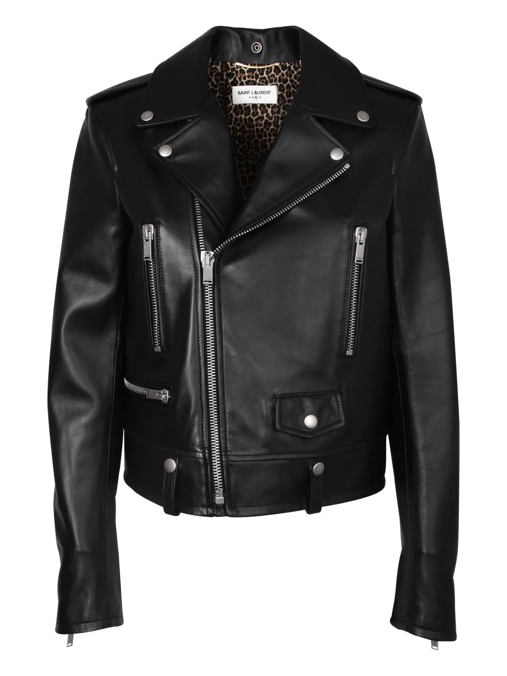 Saint Laurent Double-Breasted Biker Jacket