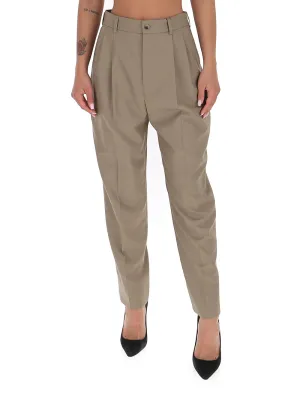 Saint Laurent High-Waisted Cropped Pants