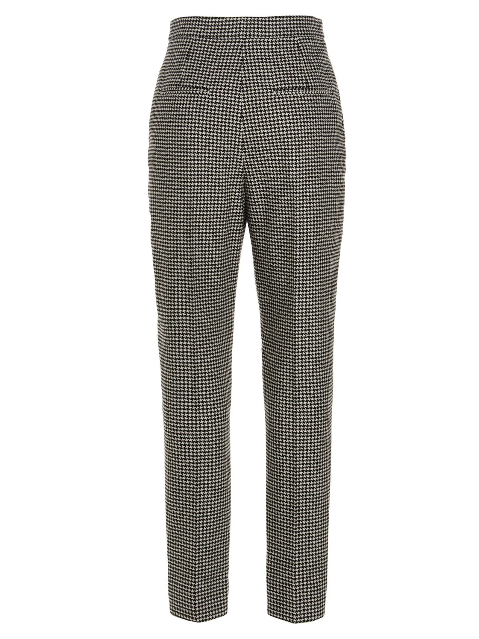Saint Laurent Houndstooth High-Rise Pants