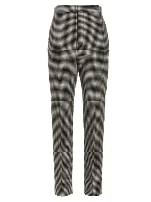 Saint Laurent Houndstooth High-Rise Pants