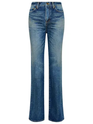 Saint Laurent Janice Straight-Cut Jeans