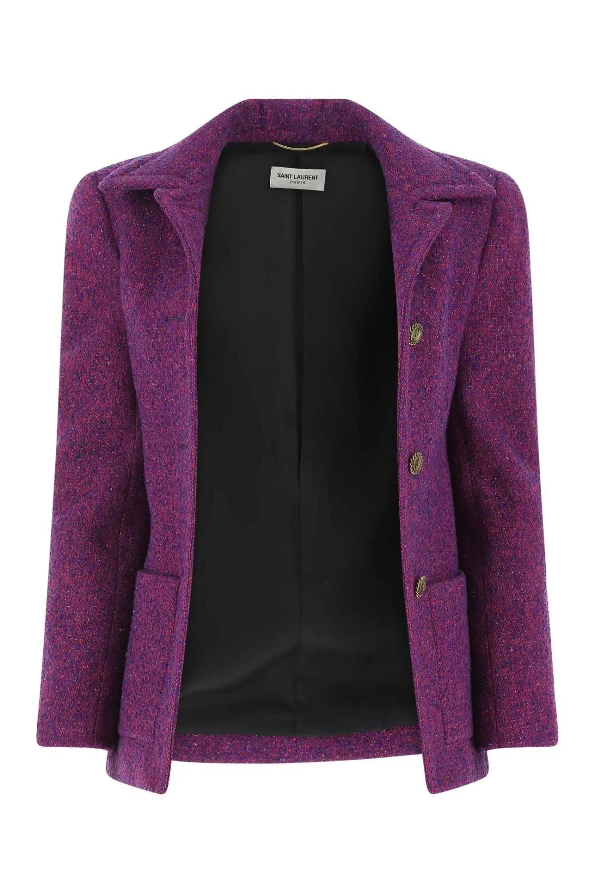 Saint Laurent Single-Breasted Tweed Jacket