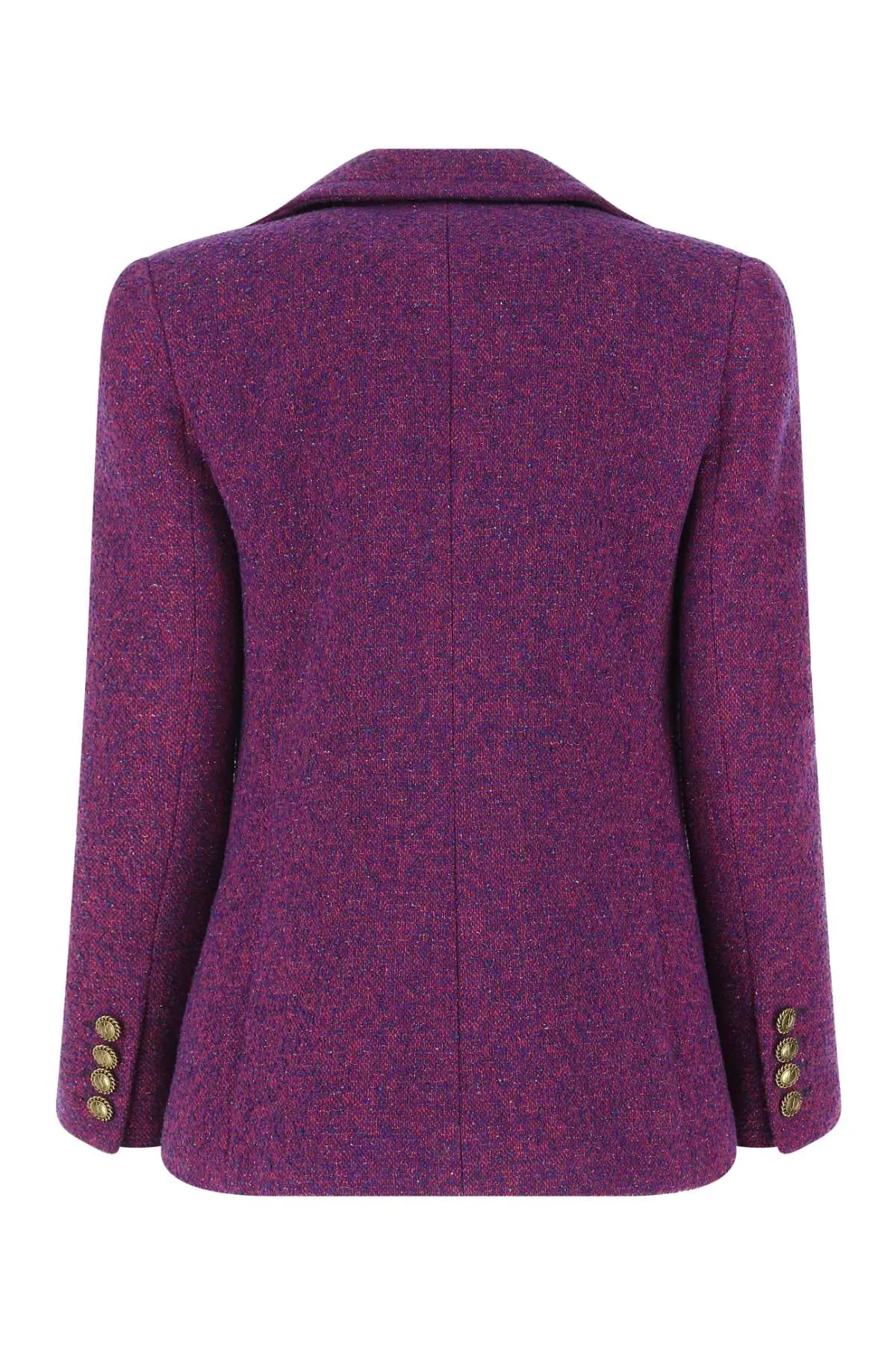 Saint Laurent Single-Breasted Tweed Jacket