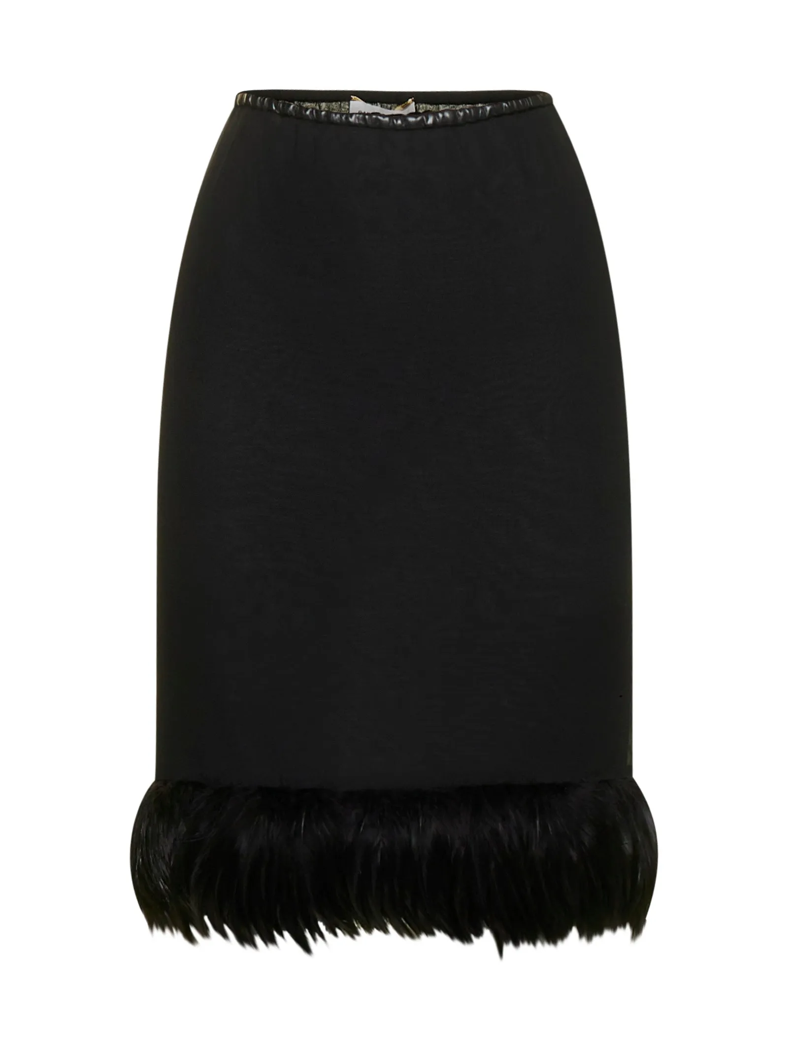 Saint Laurent Straight-Cut Midi Skirt