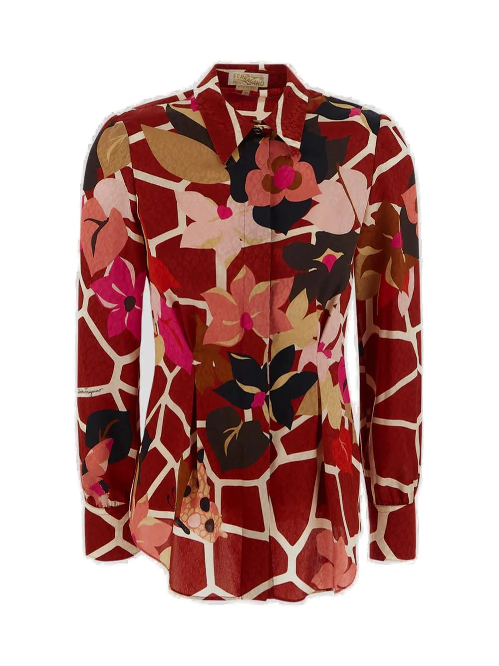 Salvatore Ferragamo Floral Printed Buttoned Shirt