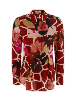 Salvatore Ferragamo Floral Printed Buttoned Shirt