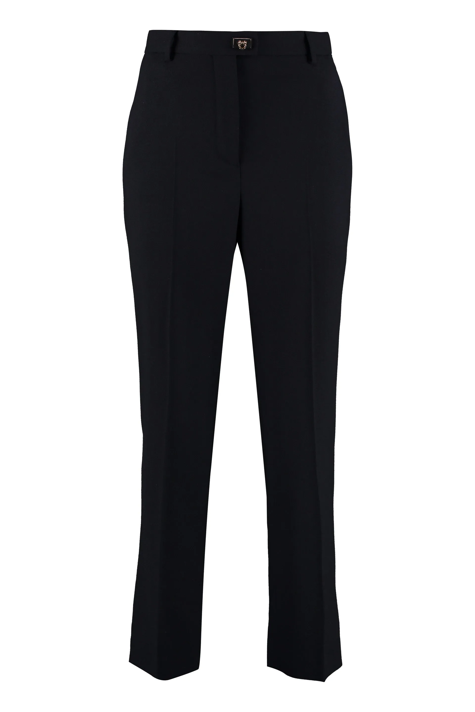 Salvatore Ferragamo Gancini Buckle Straight-Leg Trousers