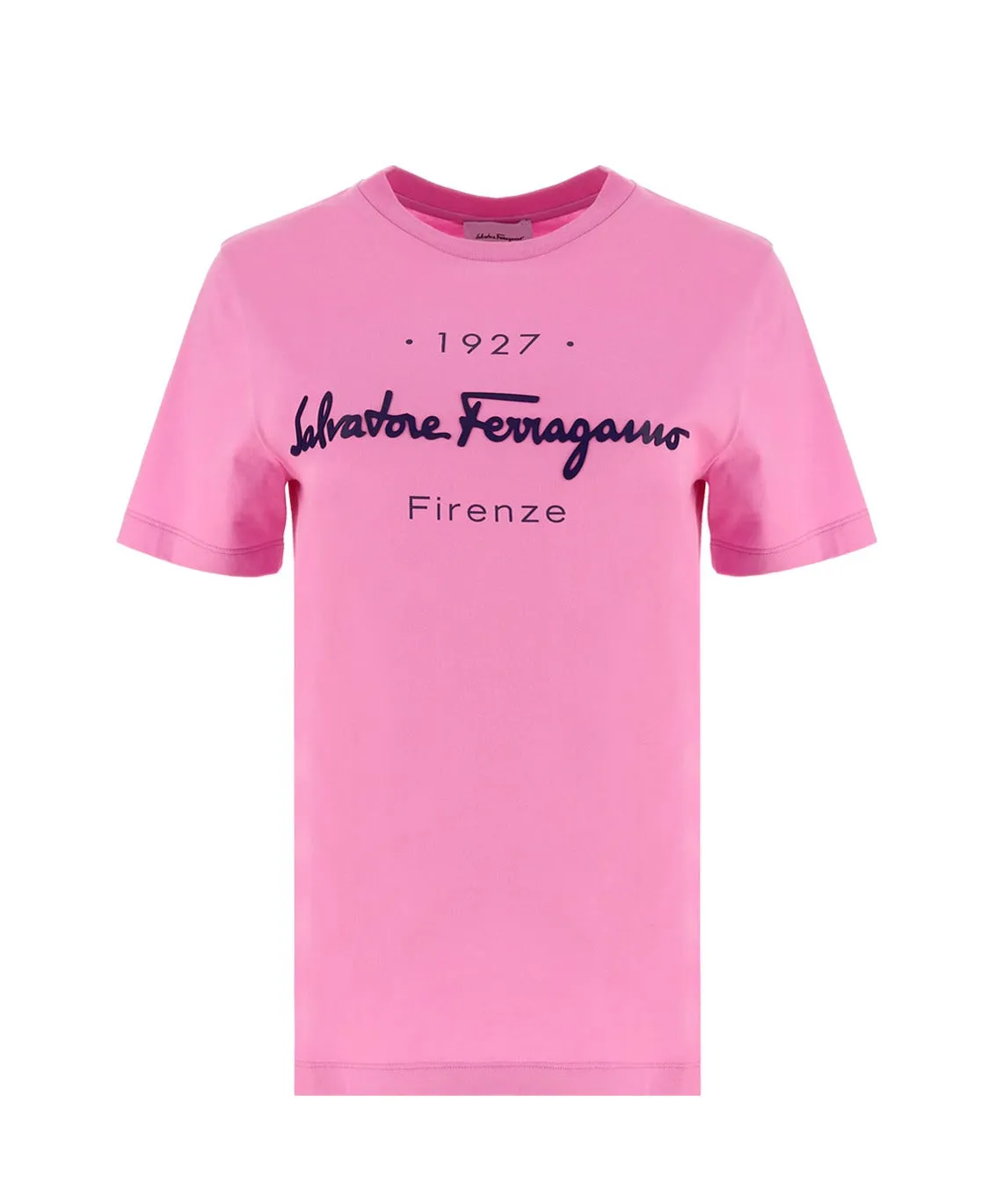 Salvatore Ferragamo Logo Detailed Crewneck T-Shirt