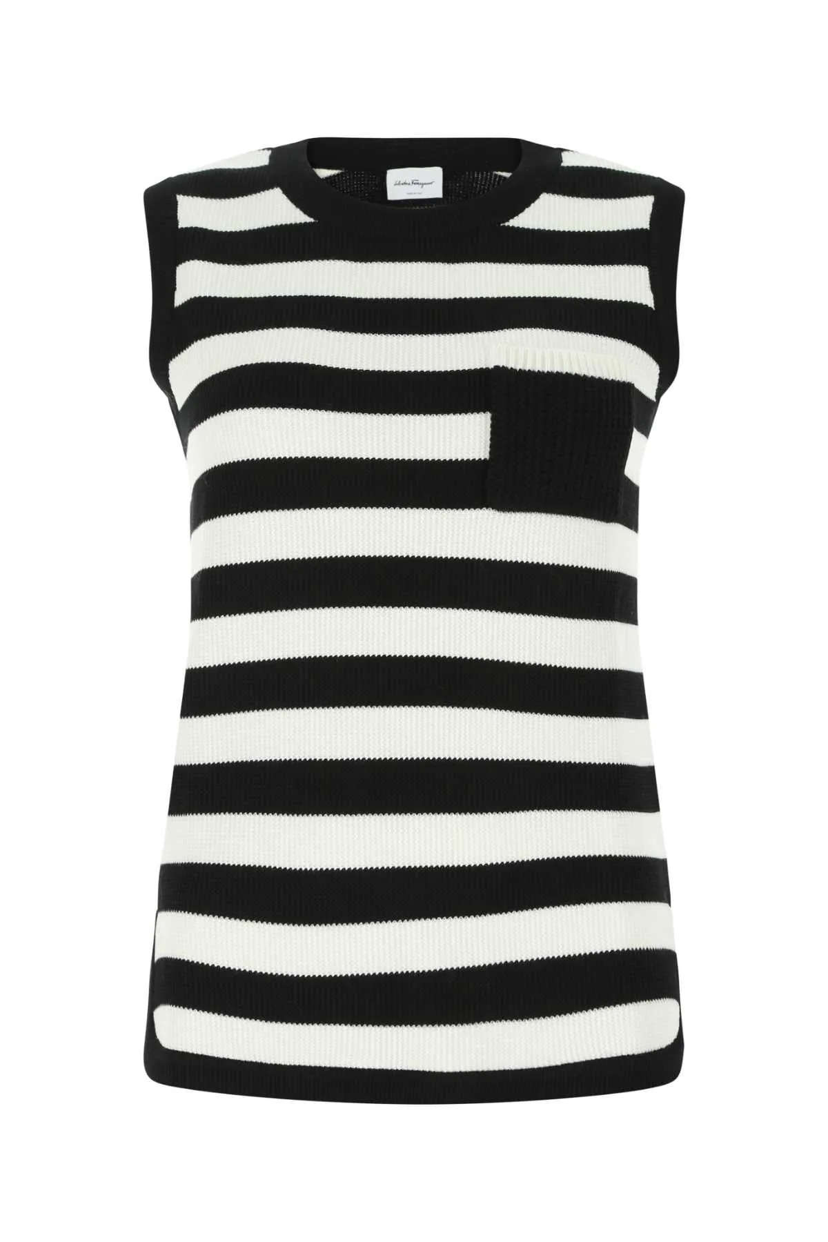 Salvatore Ferragamo Striped Knit Vest