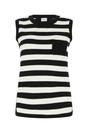 Salvatore Ferragamo Striped Knit Vest
