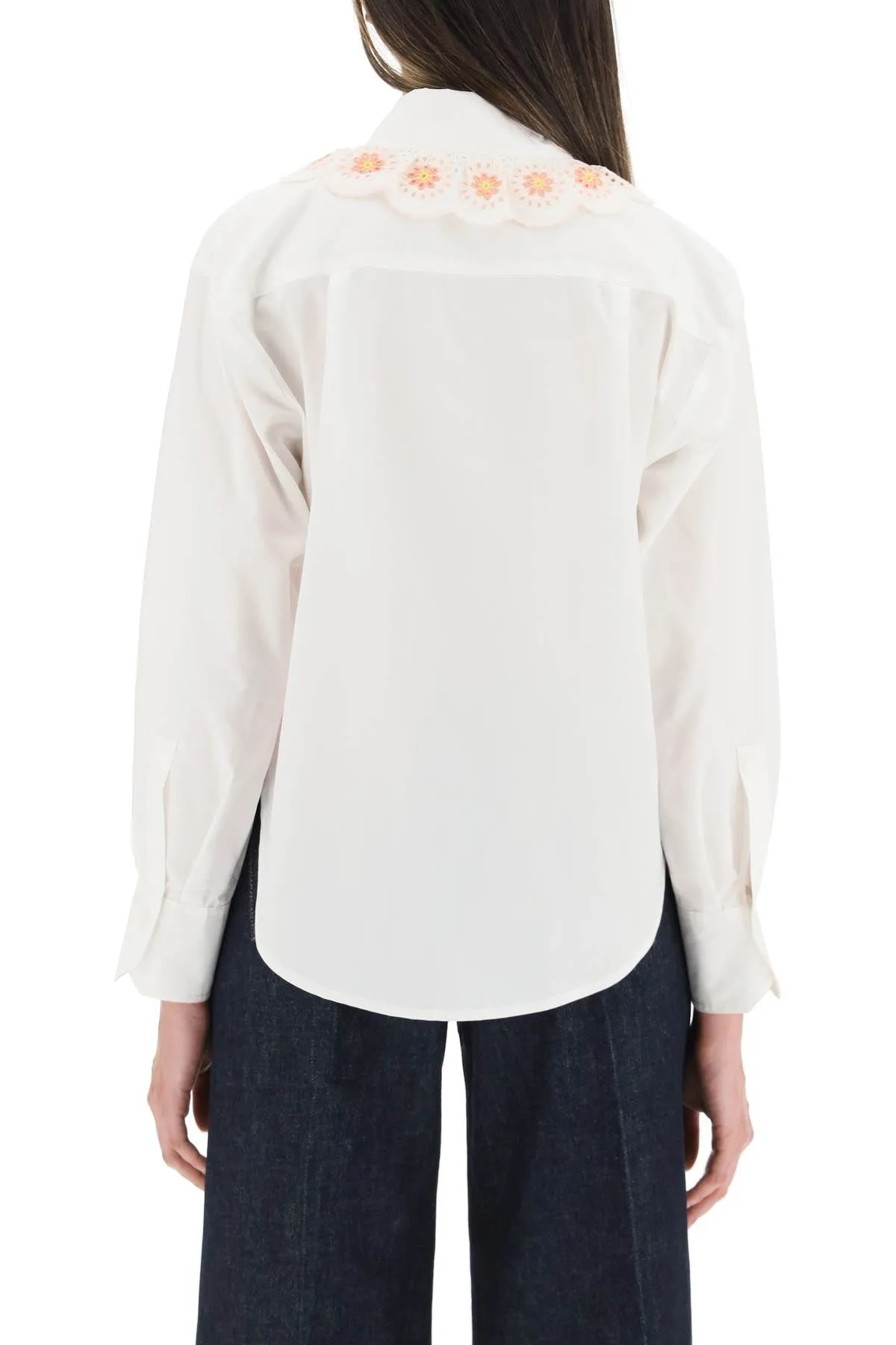 See By Chlo Broderie Detailed Buttoned Shirt