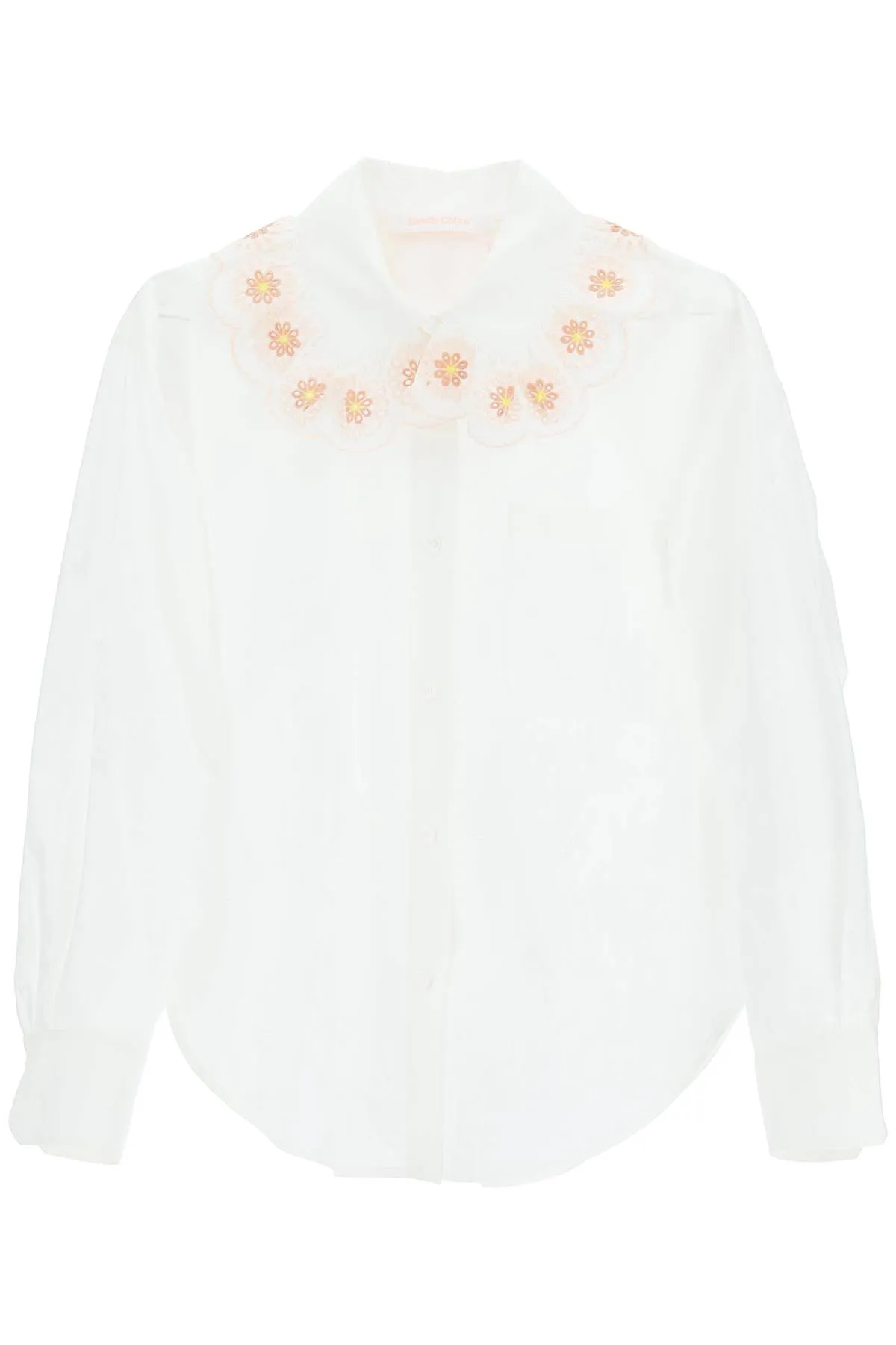 See By Chlo Broderie Detailed Buttoned Shirt