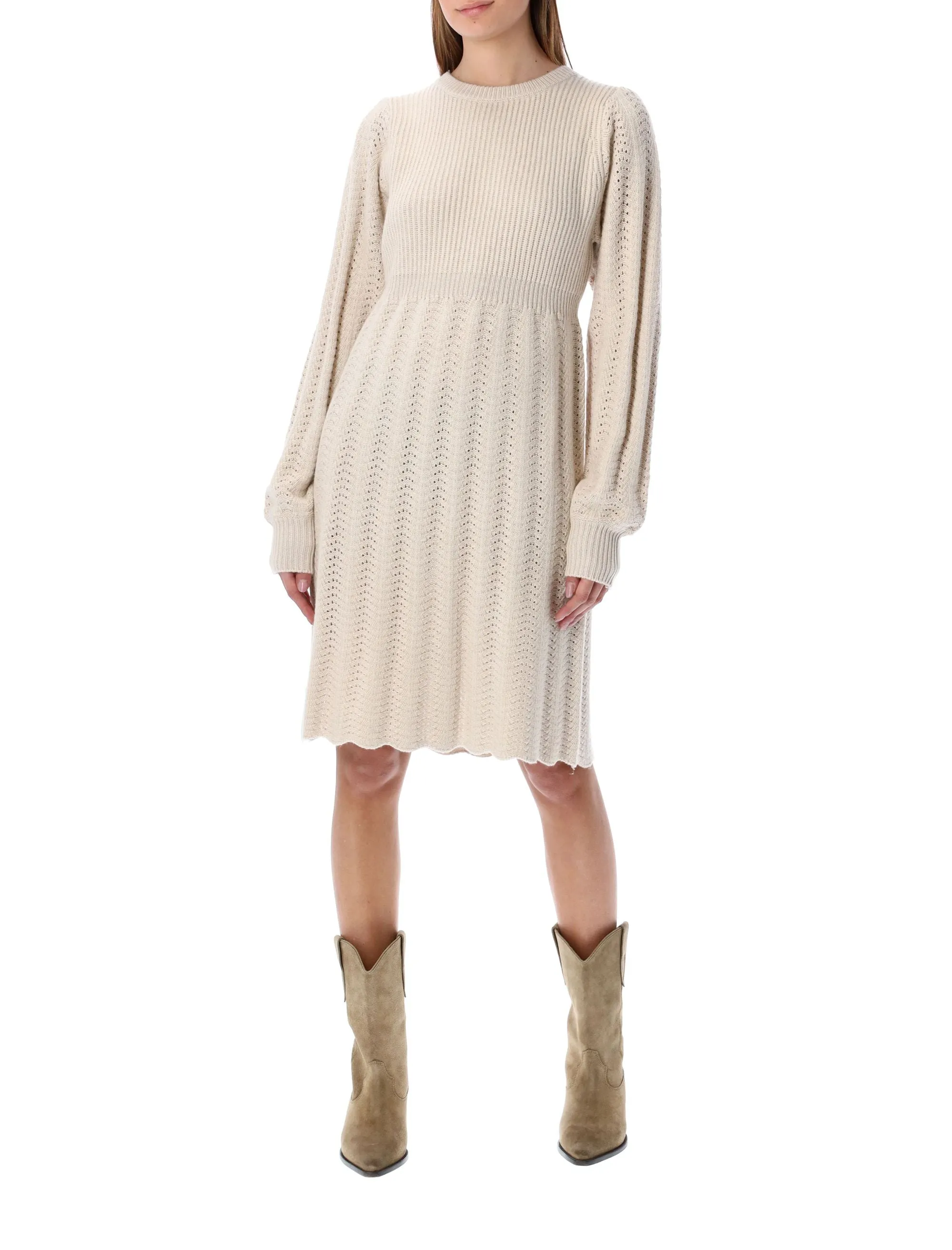 See By Chlo Knit Knee Length Dress