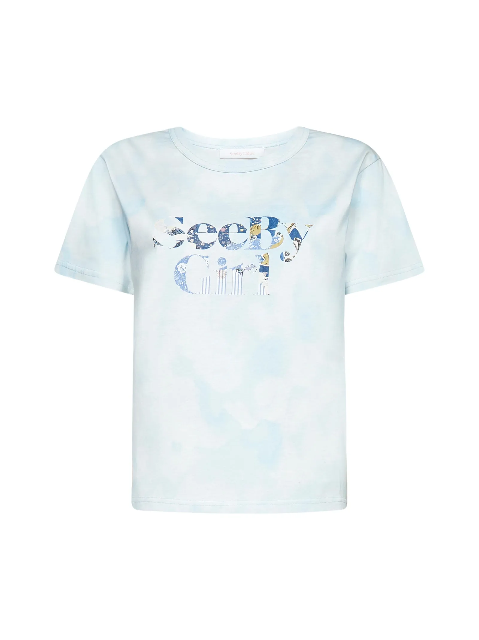 See By Chlo Logo Printed Crewneck T-Shirt
