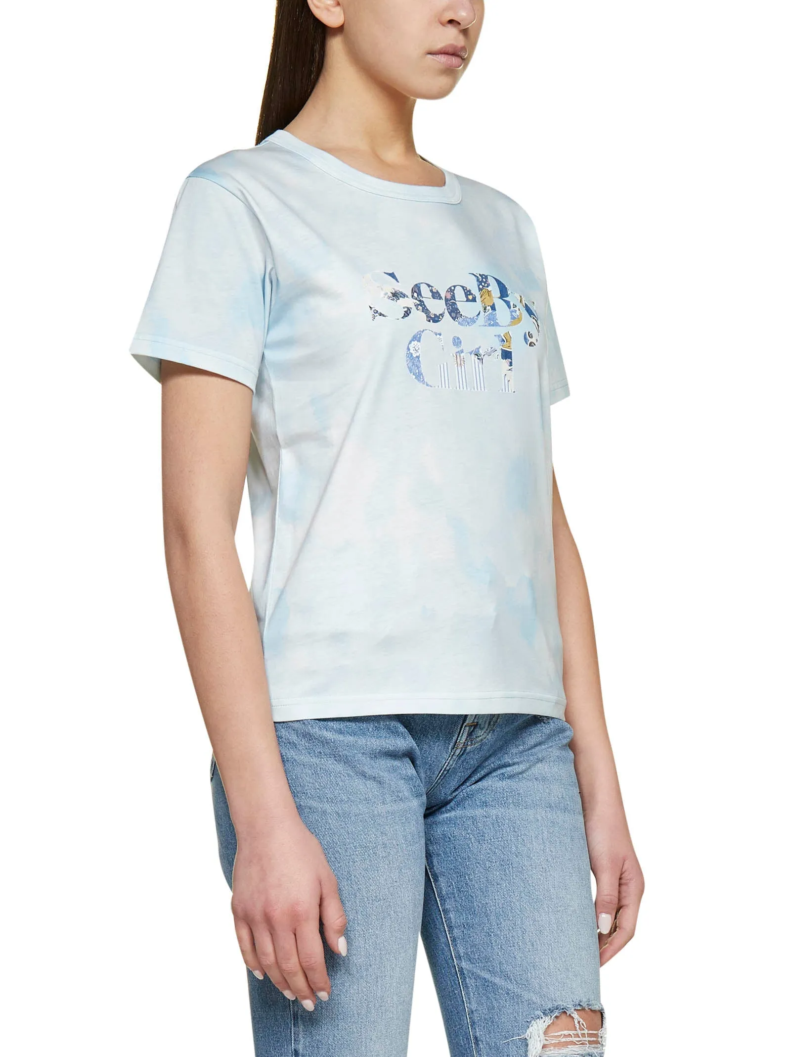 See By Chlo Logo Printed Crewneck T-Shirt