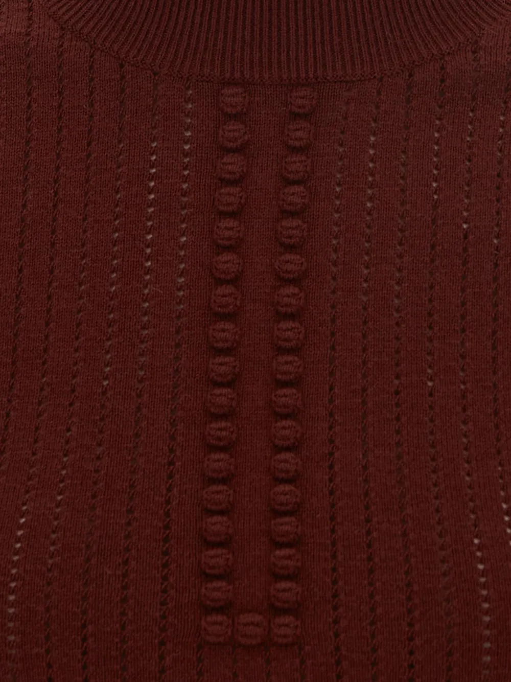 See By Chlo Ruffle-Collar Ribbed Sweater