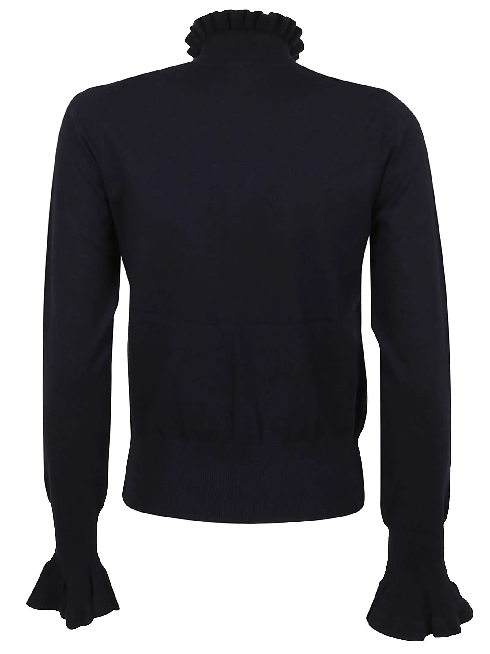 See By Chlo Ruffled Collar Long-Sleeve Knit Top