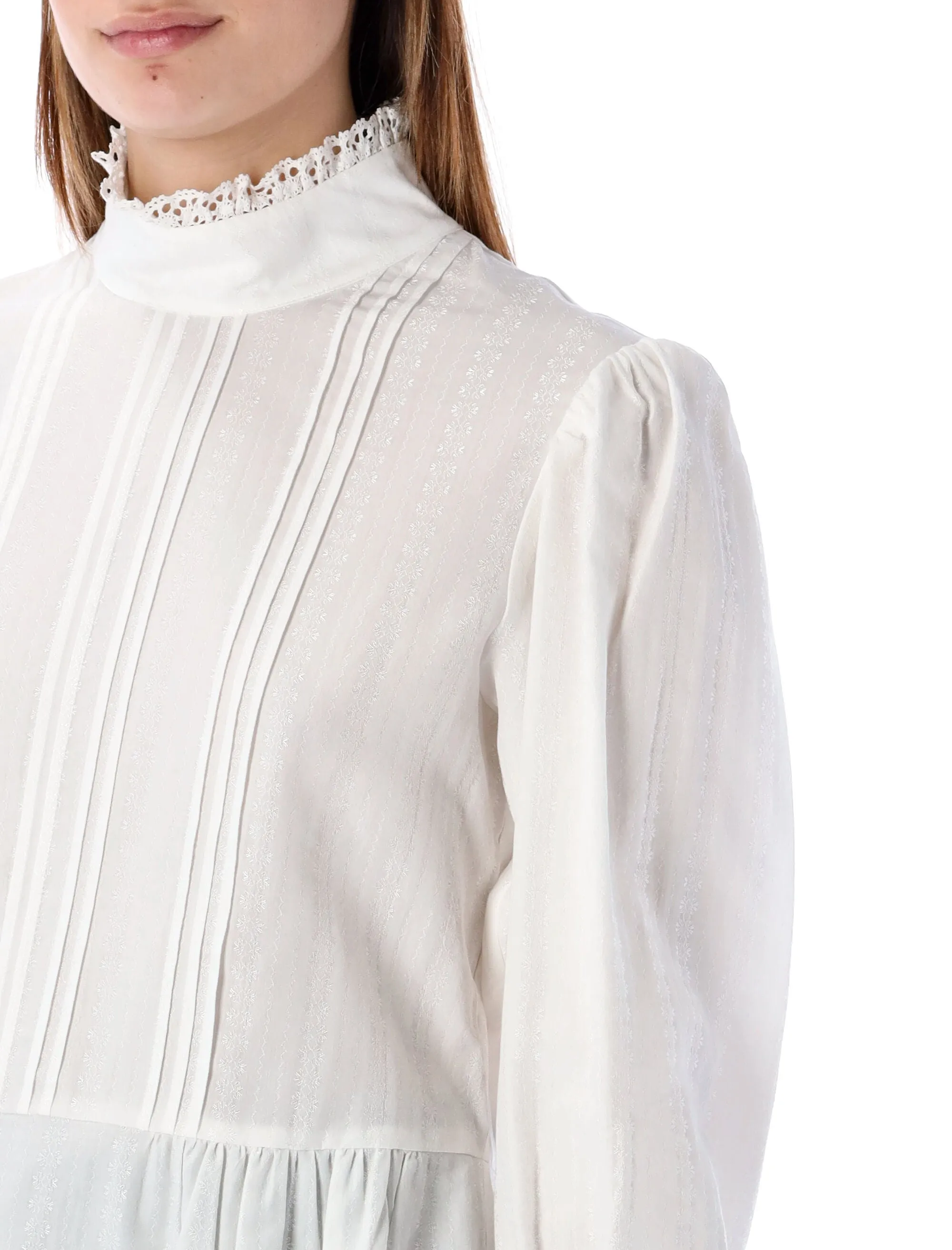See By Chlo Ruffled High Neck Shirt