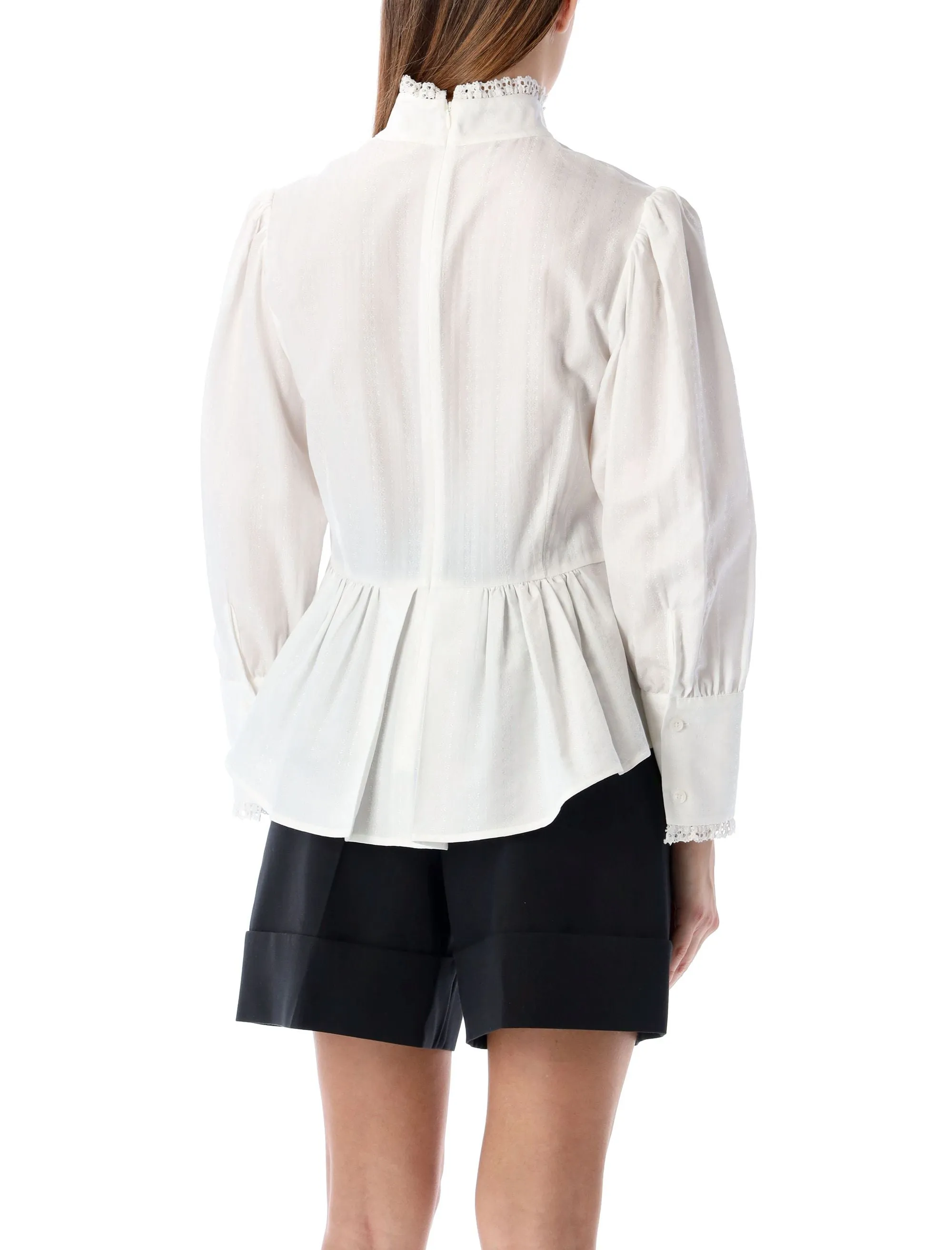 See By Chlo Ruffled High Neck Shirt