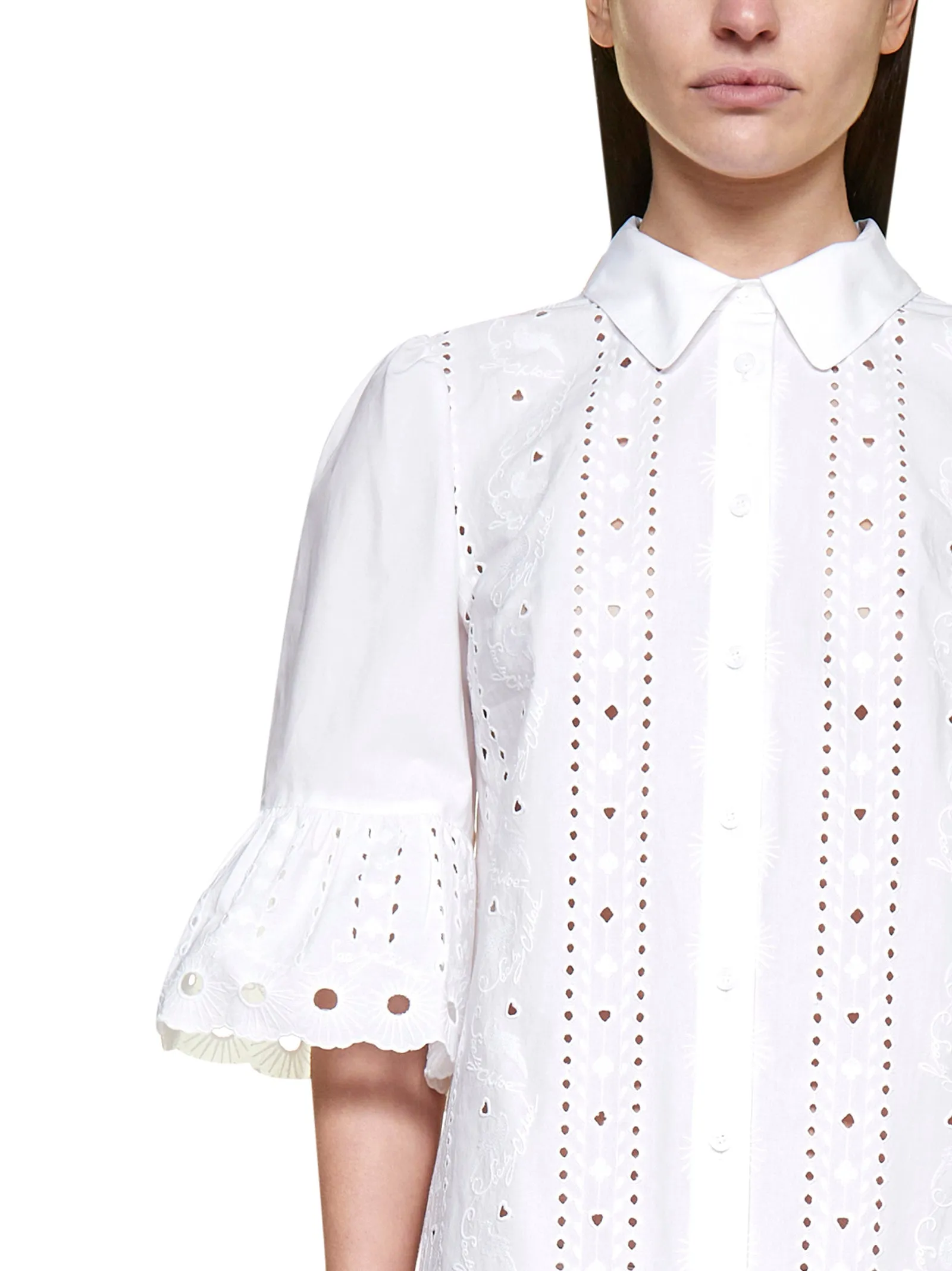 See By Chlo Short Sleeved Shirt Dress